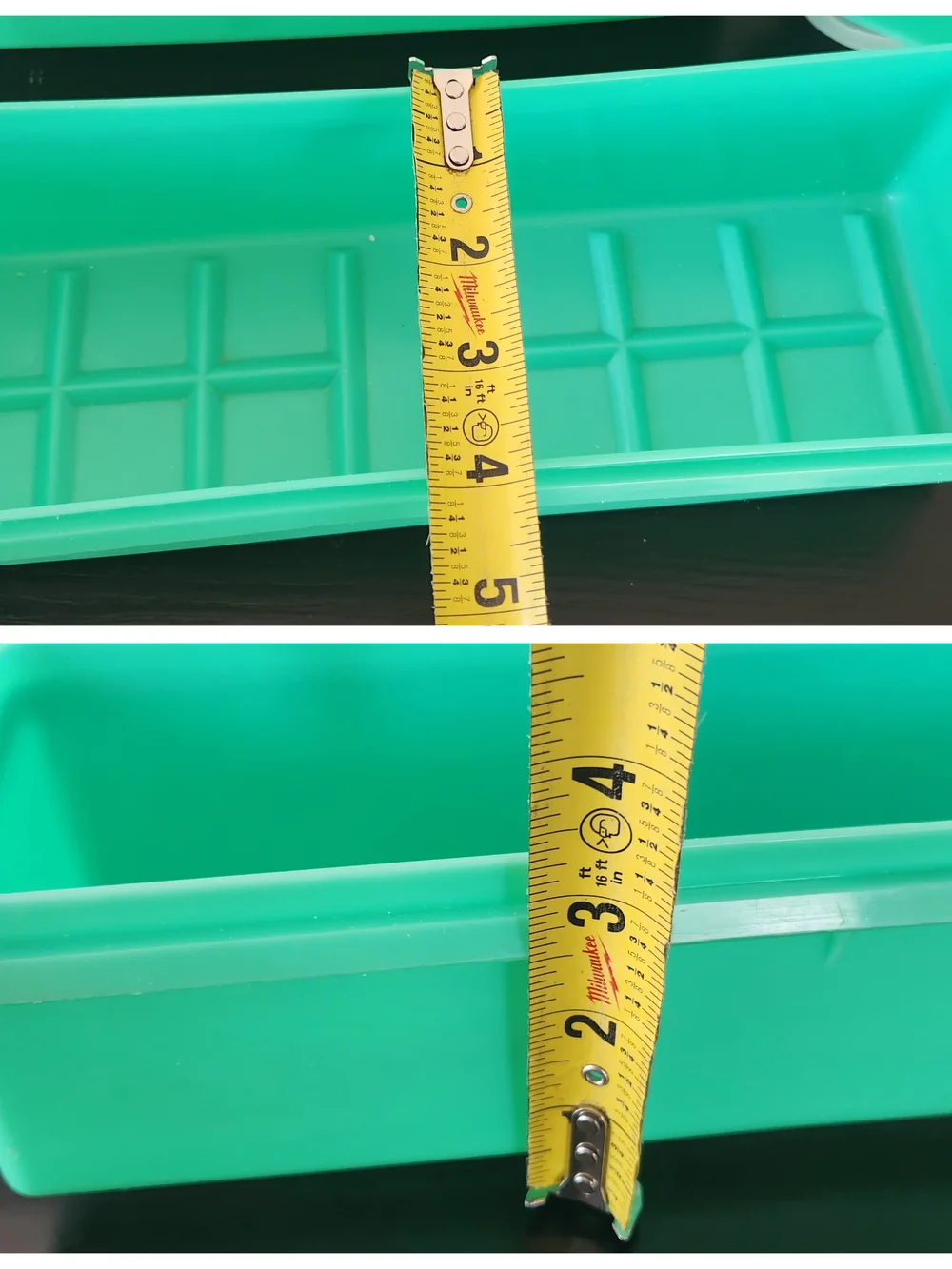 Vintage Tupperware Stackable Turquoise Plastic Storage Containers - Set of 3